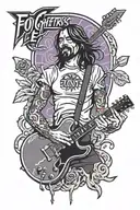foo fighters tattoo design idea