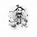 the nightmare before christmas tattoo design idea