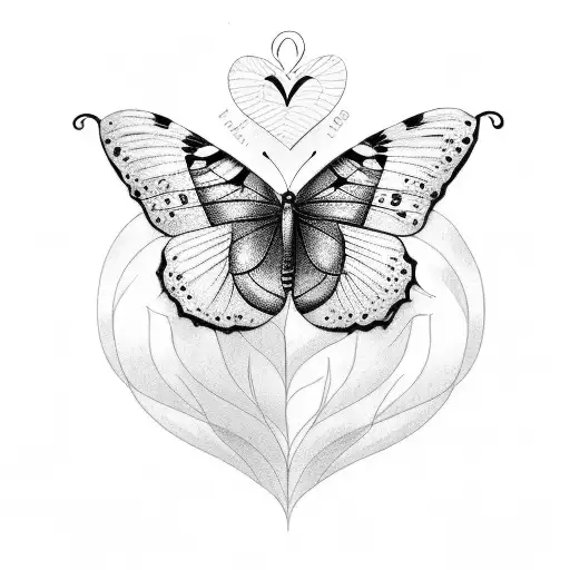 name 'Sathya' in a cursive font with a heart and a butterfly  tattoo design idea