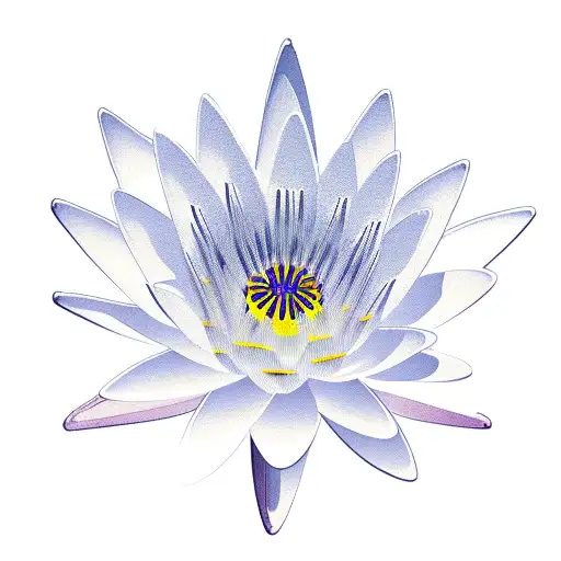 pisces water lily  tattoo design idea