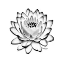 pisces water lily  tattoo design idea