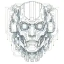 Cybernetic tattoo design idea
