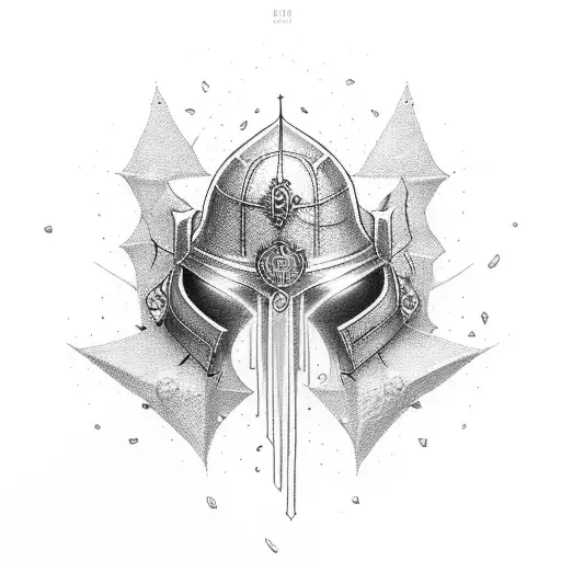 crusader tattoo design idea