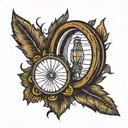 Maine headlight side tattoo design idea