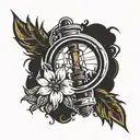 Maine headlight side tattoo design idea