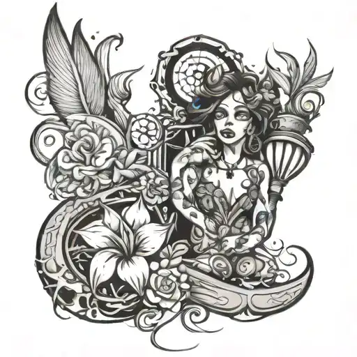 Florida Overcoming Hard Times  tattoo design idea