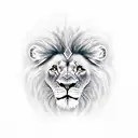 lion scar from the film Lion King, with the number 2023 tattoo design idea