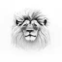 lion scar from the film Lion King, with the number 2023 tattoo design idea