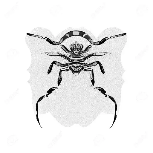 Egyptian scorpion tattoo design idea