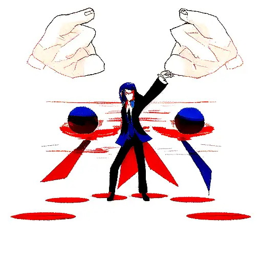 matrix red and blue pill hands tattoo design idea