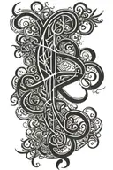 Arabic calligraphy tattoo design idea