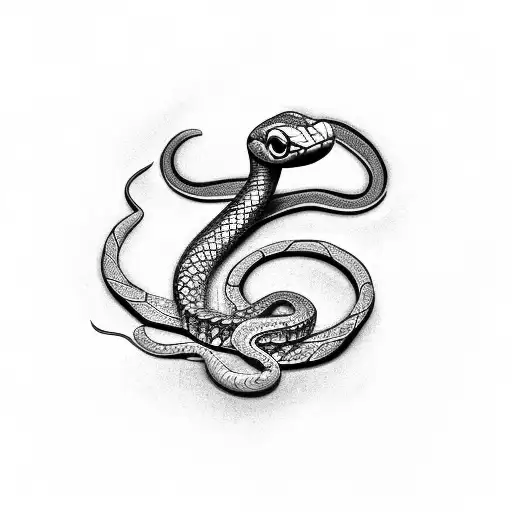 snake with butterfly, half snake half butterfly tattoo design idea
