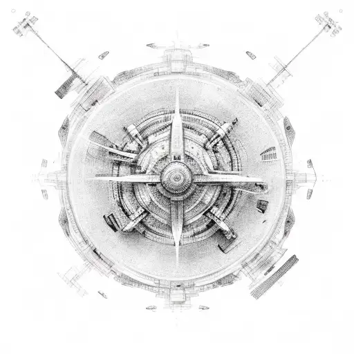 starship tattoo design idea