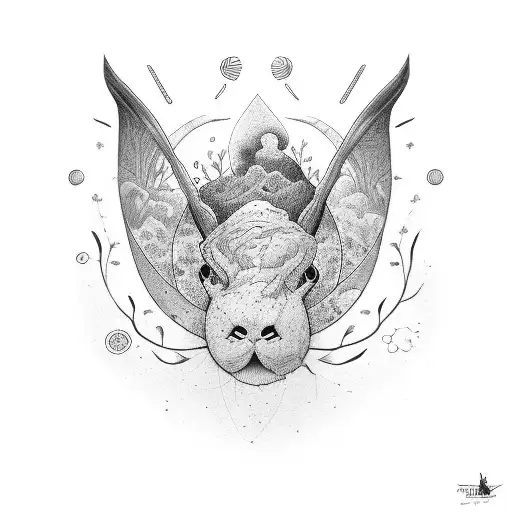 Life Balance: Family, Nature, and Bicycle tattoo design idea