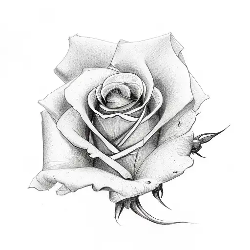 cross with roses wrapping around it for decease relative  tattoo design idea