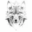 demonic wolf collar tattoo design idea