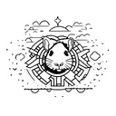 9 small guinea pigs tattoo design idea