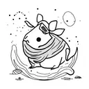 9 small guinea pigs tattoo design idea