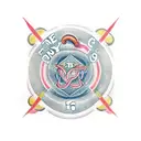 the phrase "Every time i die" in an old English font curving around a twenty sized dice showing a 1. tattoo design idea