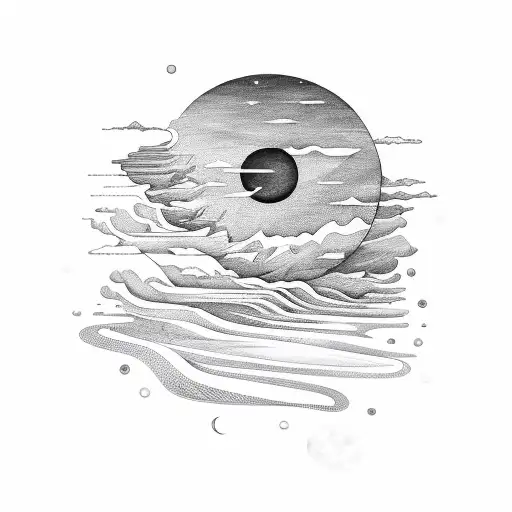 And slow the sun melts down into / and slow the moon swims up into your golden words for me tattoo design idea