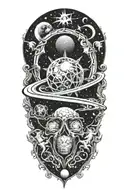 per aspera ad astra tattoo design idea