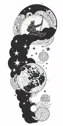 per aspera ad astra tattoo design idea