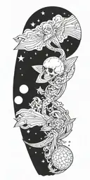 per aspera ad astra tattoo design idea