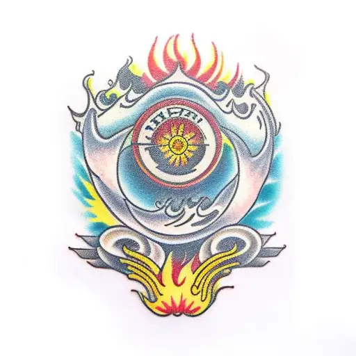 fortune Phoenix tattoo design idea
