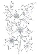 August November march birth flower tattoo design idea