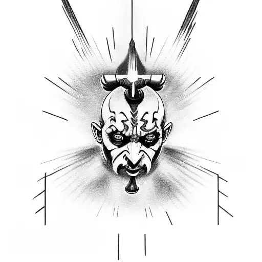 darth maul tattoo design idea