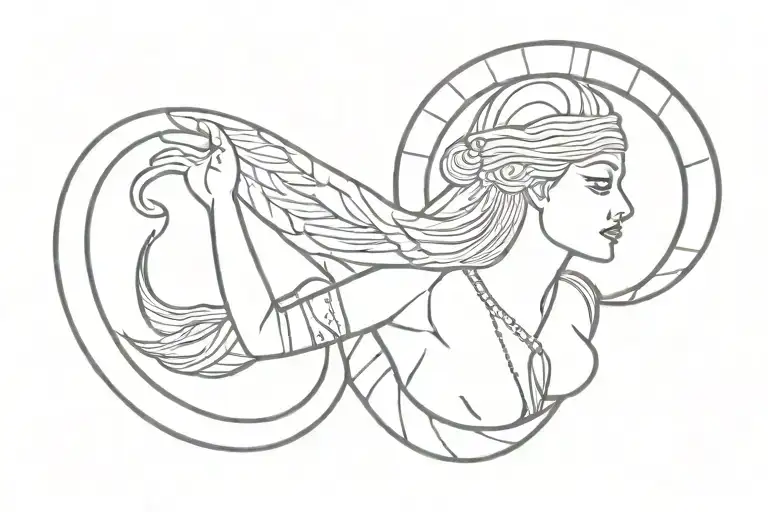 Isis Goddess tattoo design idea