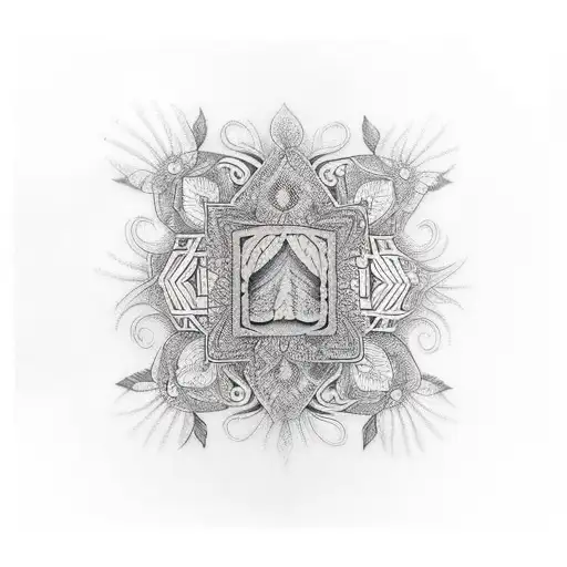 Indian Forest tattoo design idea