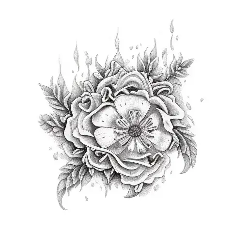 heaven ha hell tattoo design idea