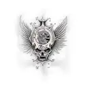 heaven ha hell tattoo design idea