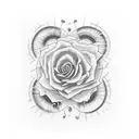 heaven ha hell tattoo design idea