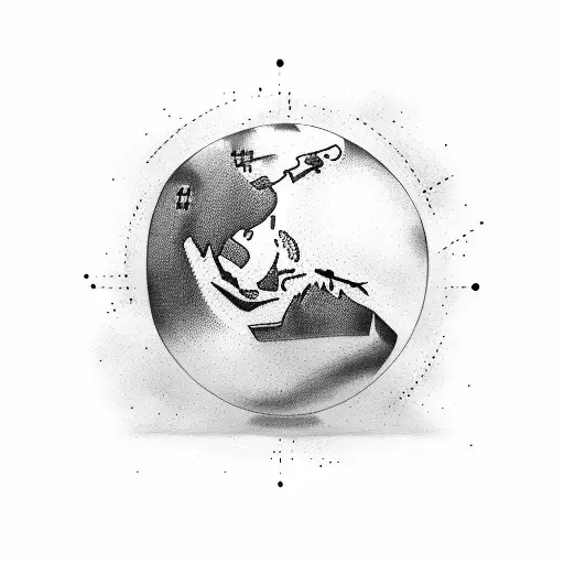 emptiness sphere tattoo design idea