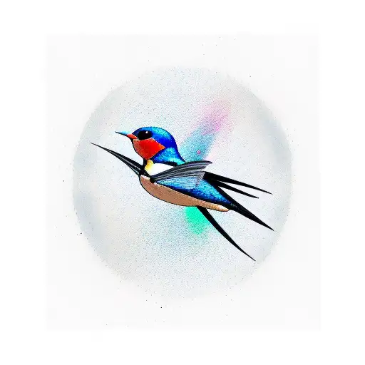 Swallow Bird tattoo design idea