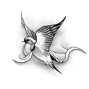 Swallow Bird tattoo design idea