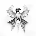 Swallow Bird tattoo design idea