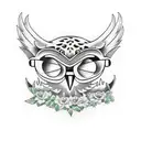 hear no speak no see no evil; jaguar; owl tattoo design idea