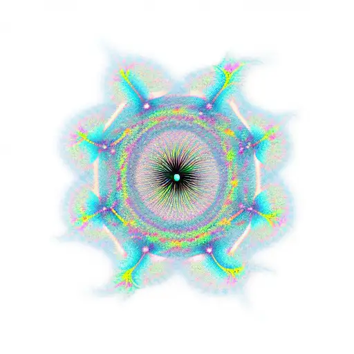  Mix the following graphs: a) Mandelbrot set. B) 3D representation of the circle of life. C) The bifurcation diagram tattoo design idea