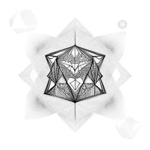 Diamond tattoo design idea
