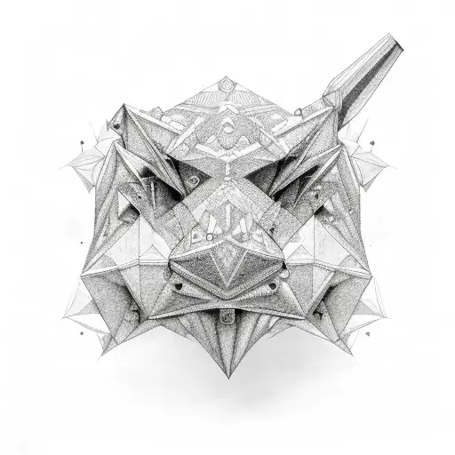 Diamond tattoo design idea