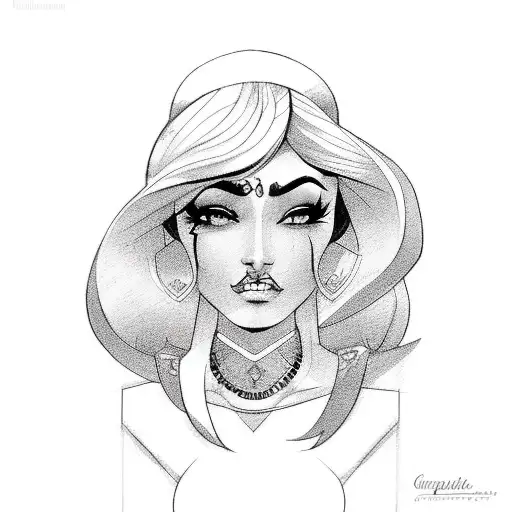 chola pinup tattoo design idea
