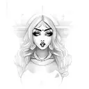 chola pinup tattoo design idea