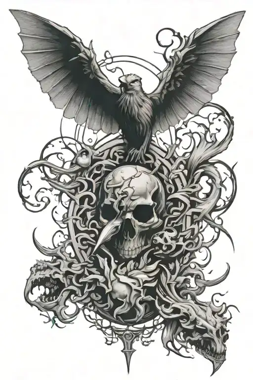 plague tattoo design idea