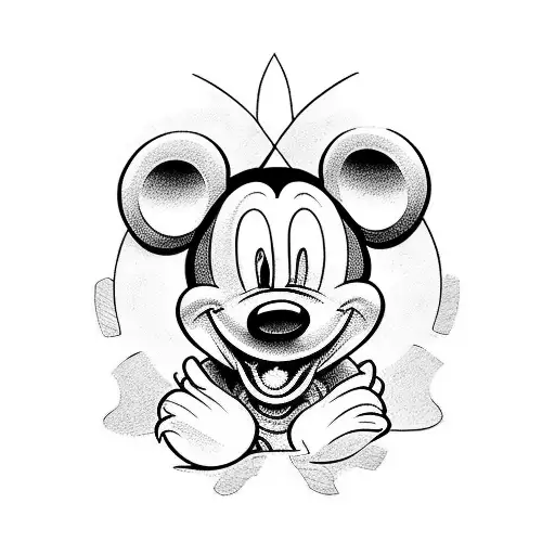 mickey mouse  tattoo design idea