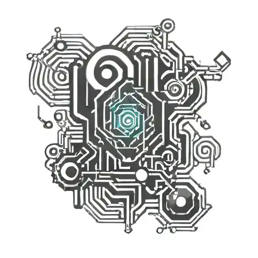 Design a tattoo featuring binary code intertwined with elements symbolizing data analysis tattoo design idea