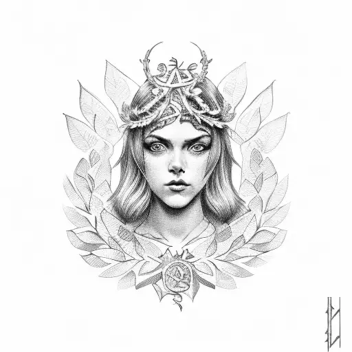 laurel wreath neck tattoo tattoo design idea