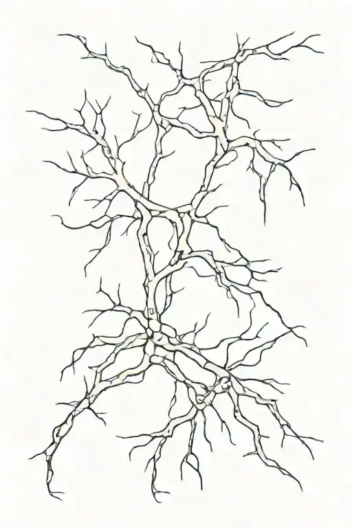 motor neuron tattoo design idea
